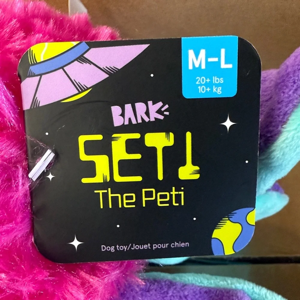Bark SETI Plush Toy in Pink and Purple